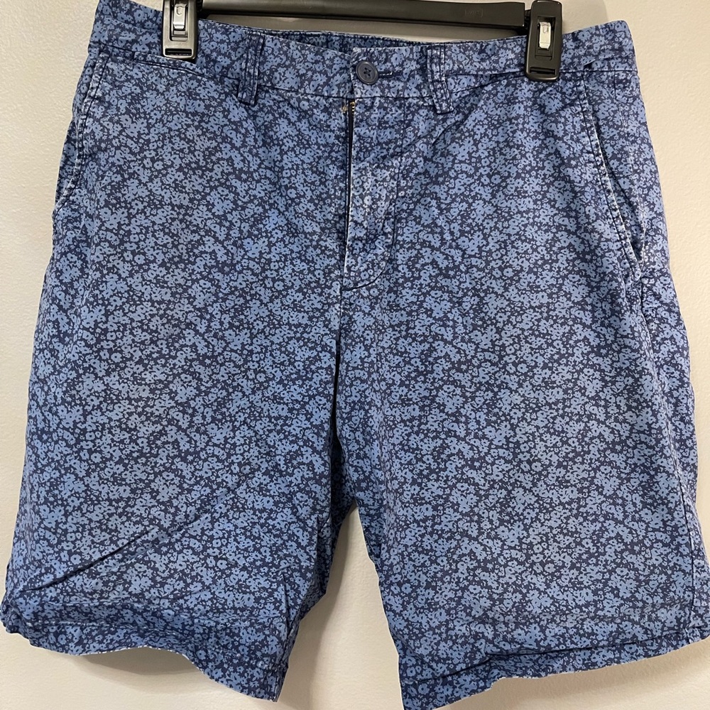 Blue floral shorts